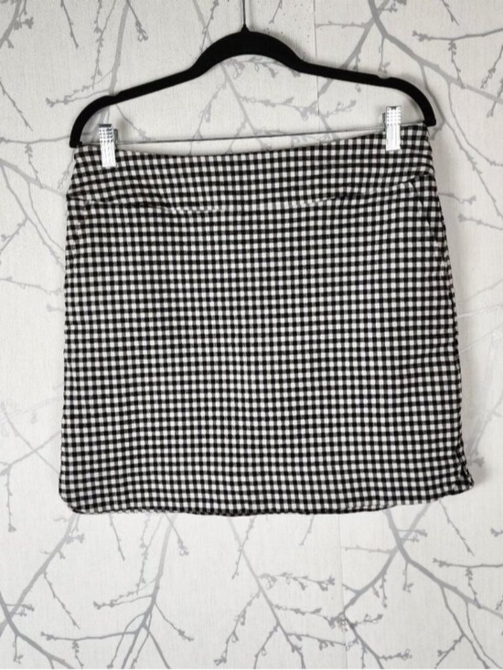 Black and White Gingham Women’s Skort